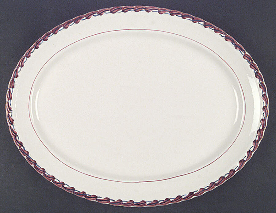Monterey 13" Oval Serving Platter by Metlox - Poppytrail - Vernon-1