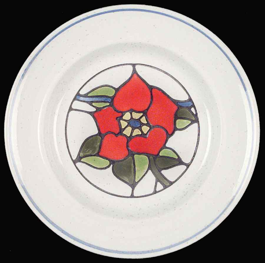 Moulin (Formerly Known As Moulin Rouge) Salad Plate by Metlox - Poppytrail - Vernon-1