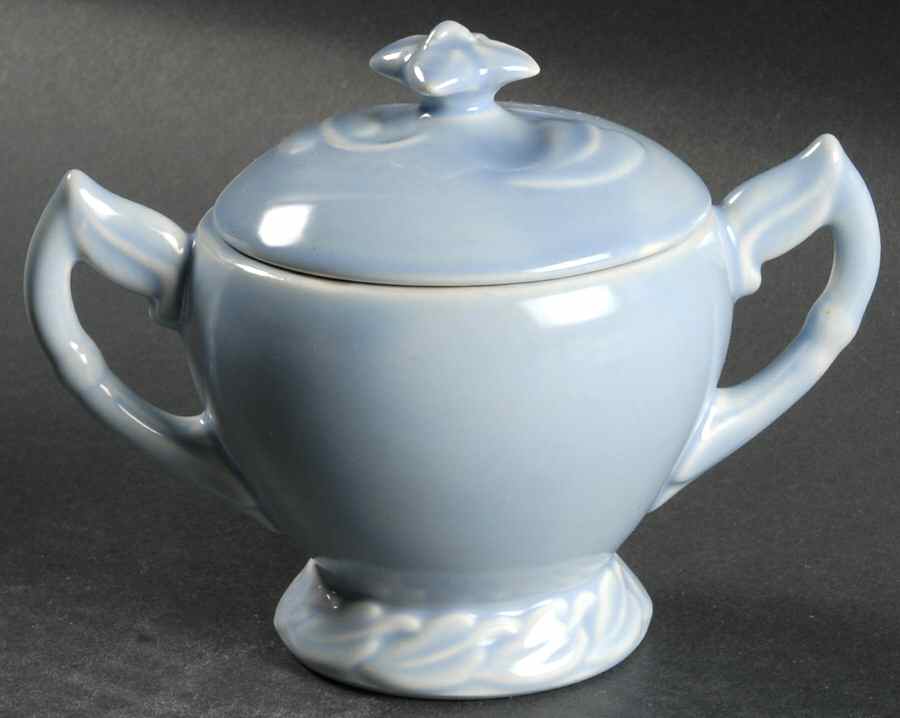 Native California Blue Sugar Bowl & Lid by Metlox - Poppytrail - Vernon-1