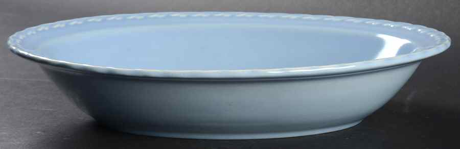 Native California Blue 9" Oval Vegetable Bowl by Metlox - Poppytrail - Vernon-1