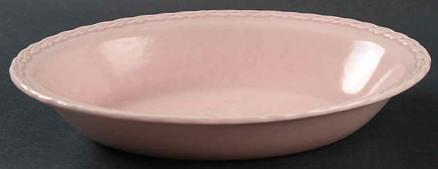 Native California Pink 9" Oval Vegetable Bowl by Metlox - Poppytrail - Vernon-1