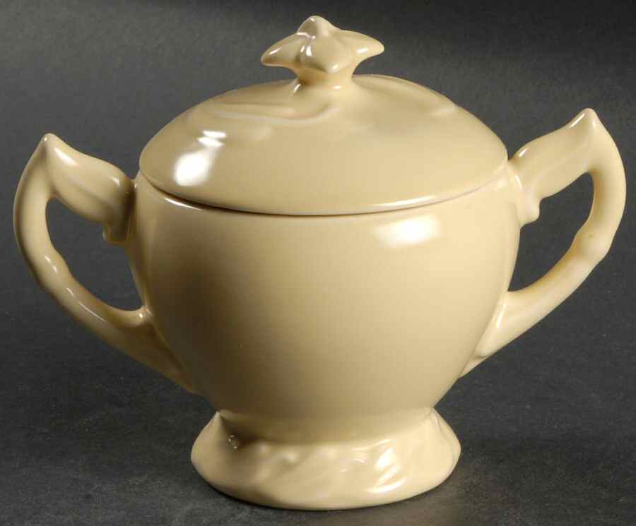 Native California Yellow Sugar Bowl & Lid by Metlox - Poppytrail - Vernon-1