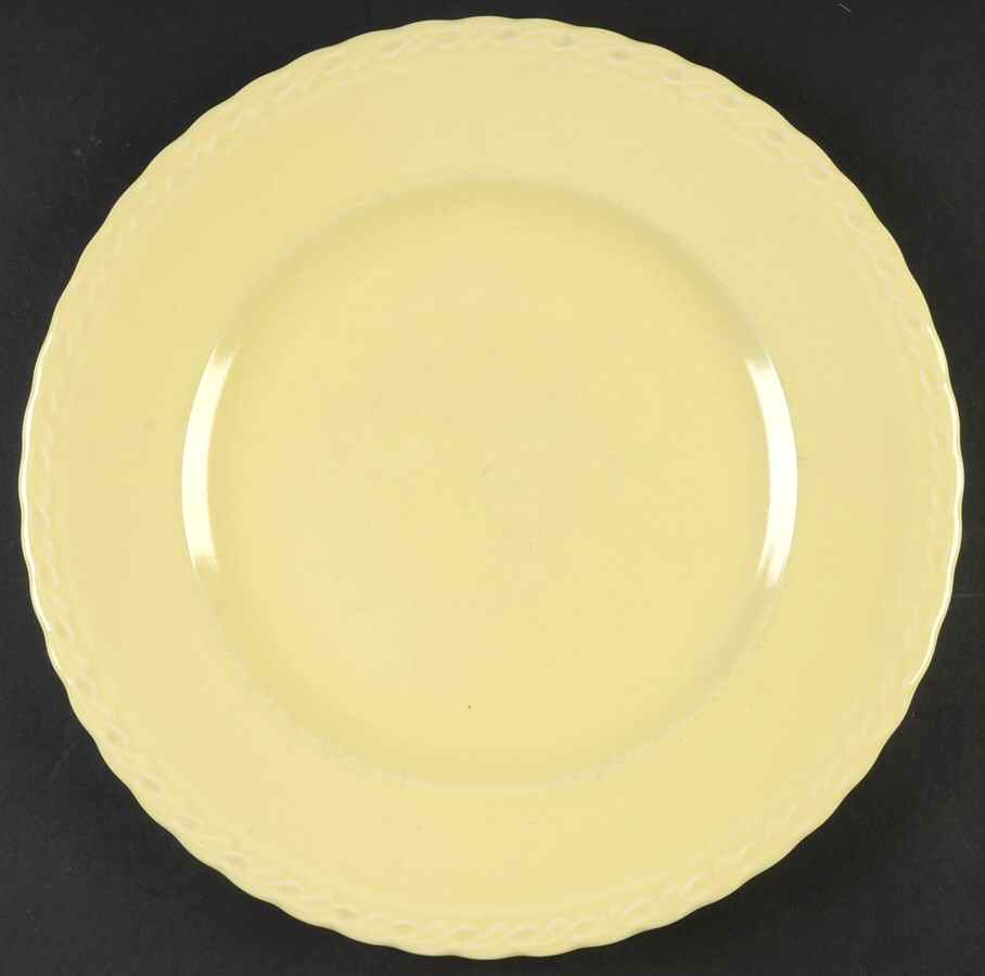 Native California Yellow 12" Chop Plate (Round Platter) by Metlox - Poppytrail - Vernon-1