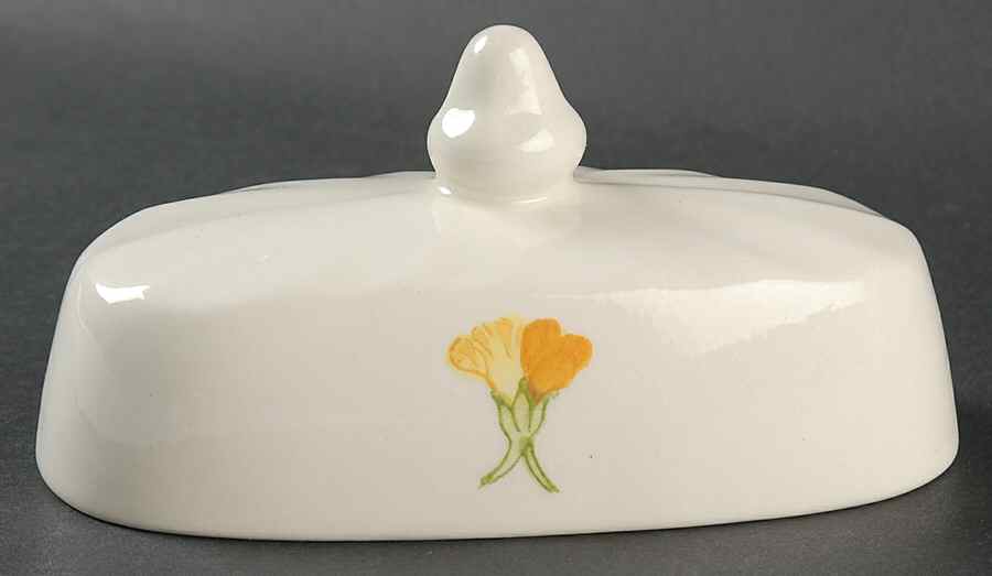 Nasturtium Lid for 1/4 Lb Butter by Metlox - Poppytrail - Vernon-1