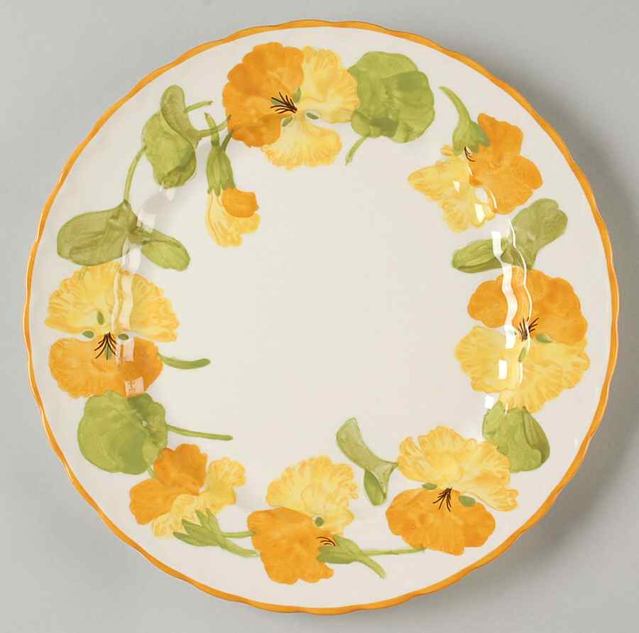 Nasturtium Dinner Plate by Metlox - Poppytrail - Vernon-1