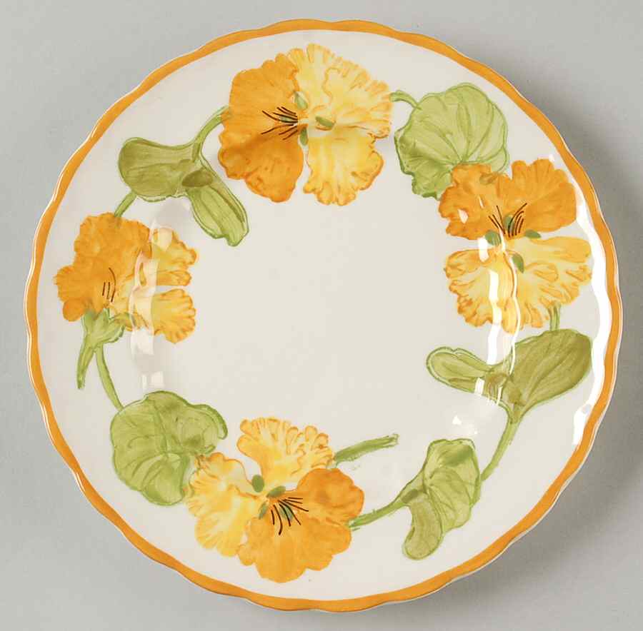 Nasturtium Bread & Butter Plate by Metlox - Poppytrail - Vernon-1