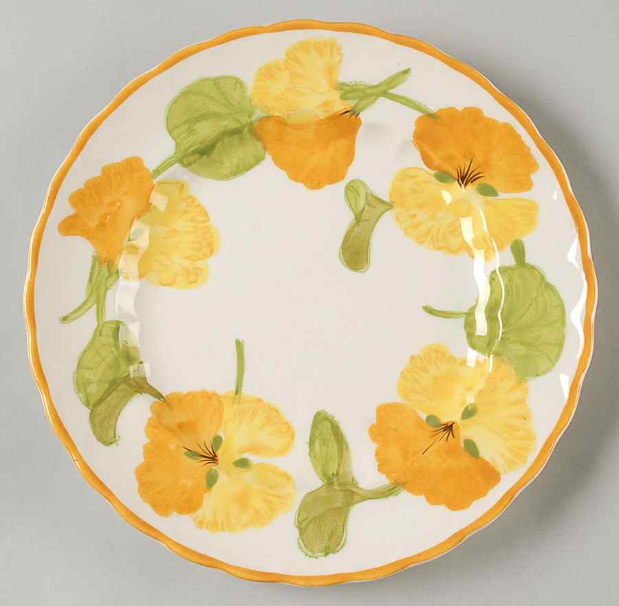 Nasturtium Salad Plate by Metlox - Poppytrail - Vernon-1