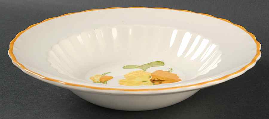 Nasturtium Rim Soup Bowl by Metlox - Poppytrail - Vernon-1