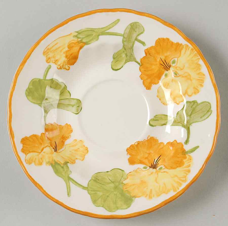 Nasturtium Saucer by Metlox - Poppytrail - Vernon-1