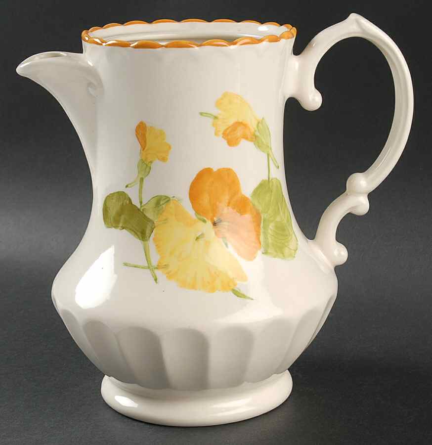 Nasturtium Coffee Pot No Lid by Metlox - Poppytrail - Vernon-1