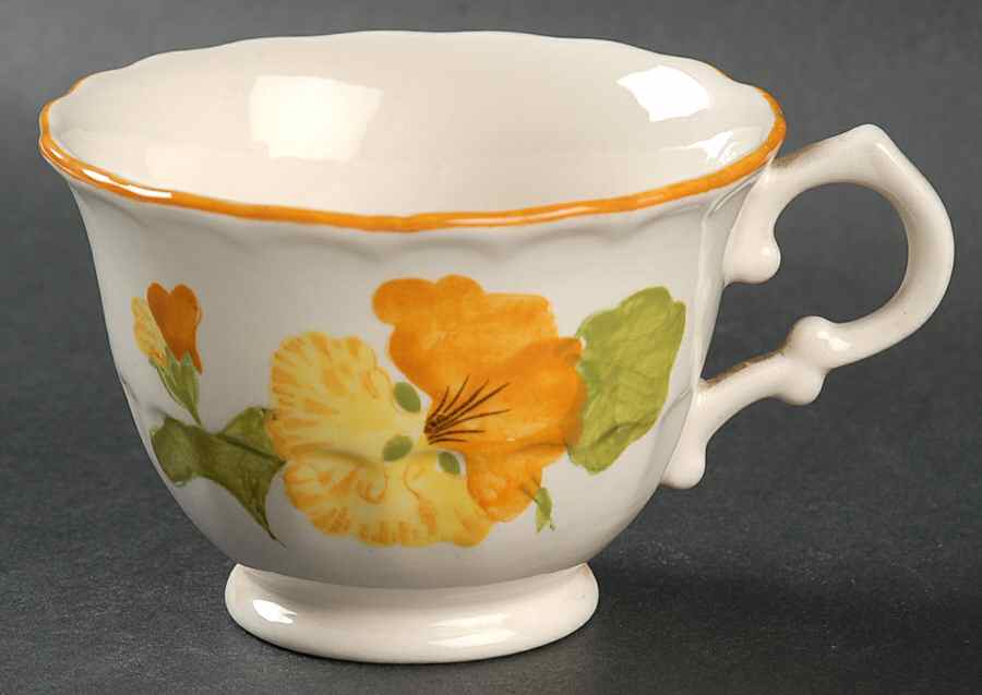Nasturtium Footed Cup by Metlox - Poppytrail - Vernon-1