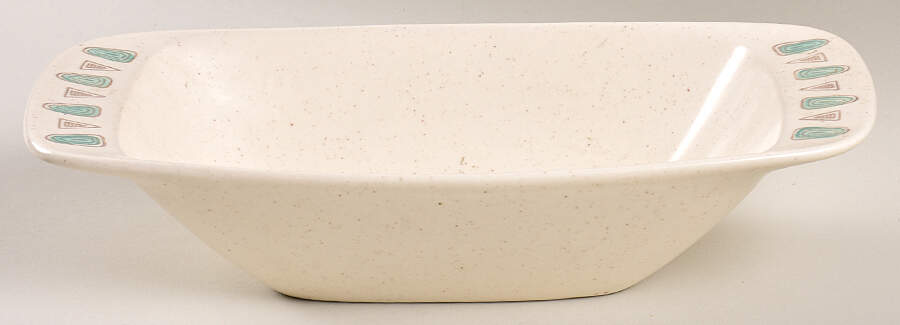 Navajo 10" Rectangular Vegetable Bowl by Metlox - Poppytrail - Vernon-1