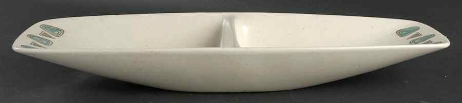 Navajo 16" Rectangular Divided Vegetable Bowl by Metlox - Poppytrail - Vernon-1
