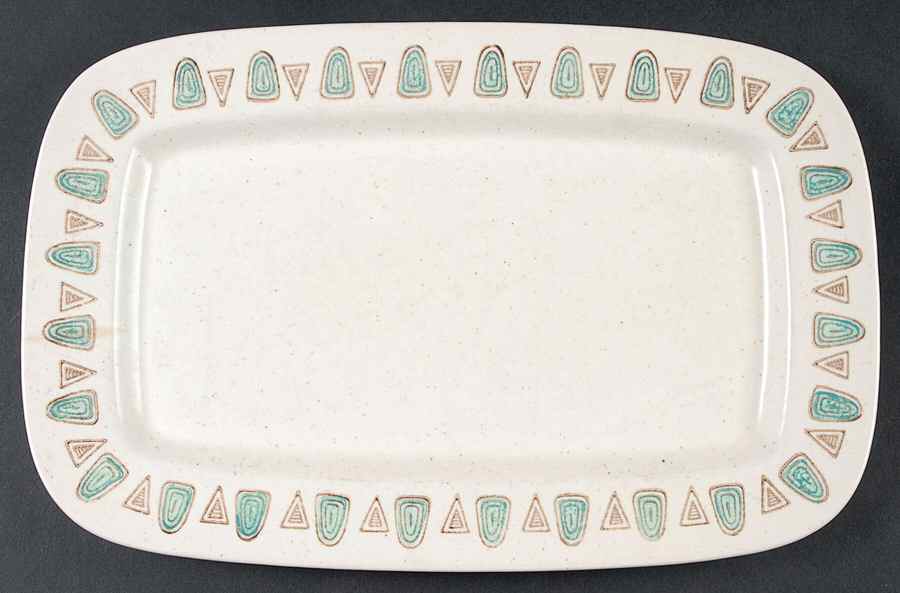 Navajo 11" Oval Serving Platter by Metlox - Poppytrail - Vernon-1