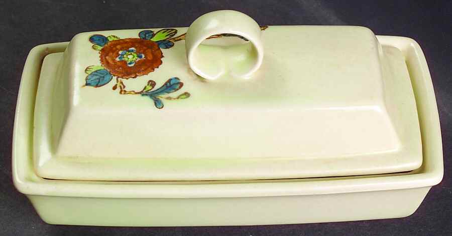 Old Cathay 1/4 Lb Covered Butter by Metlox - Poppytrail - Vernon-1