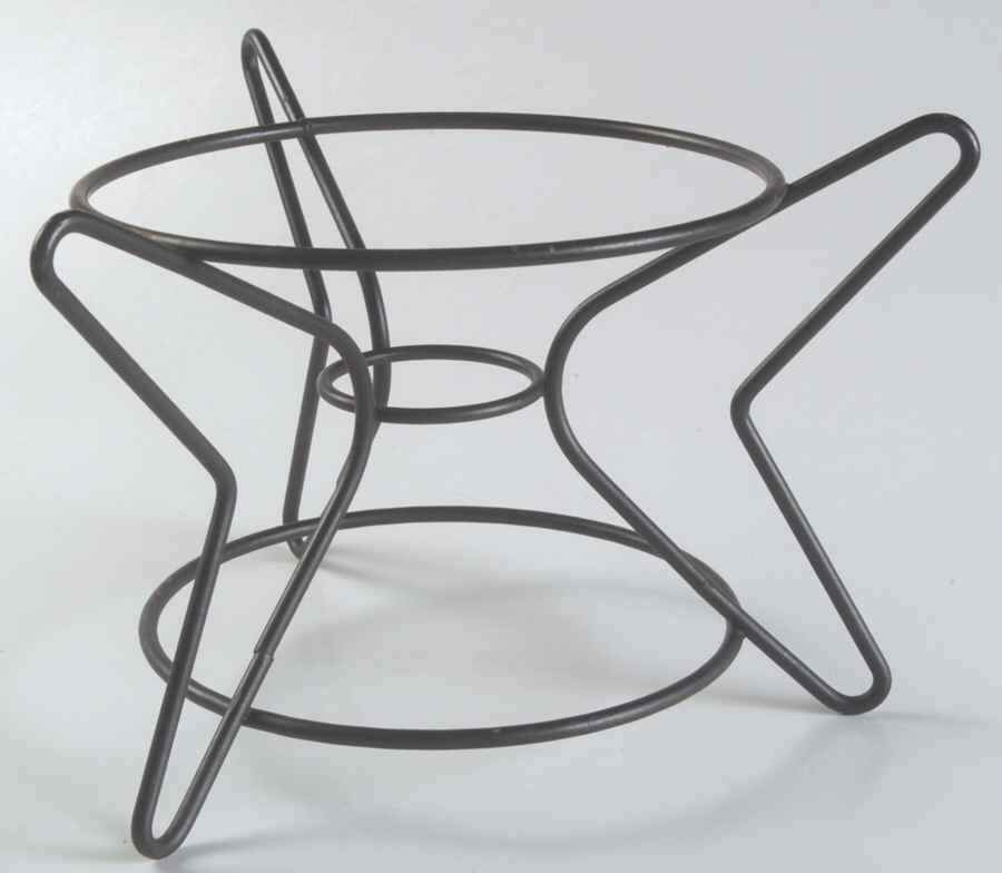 Organdie Metal Stand for 1 Qt Round Covered Casserole by Metlox - Poppytrail - Vernon-1