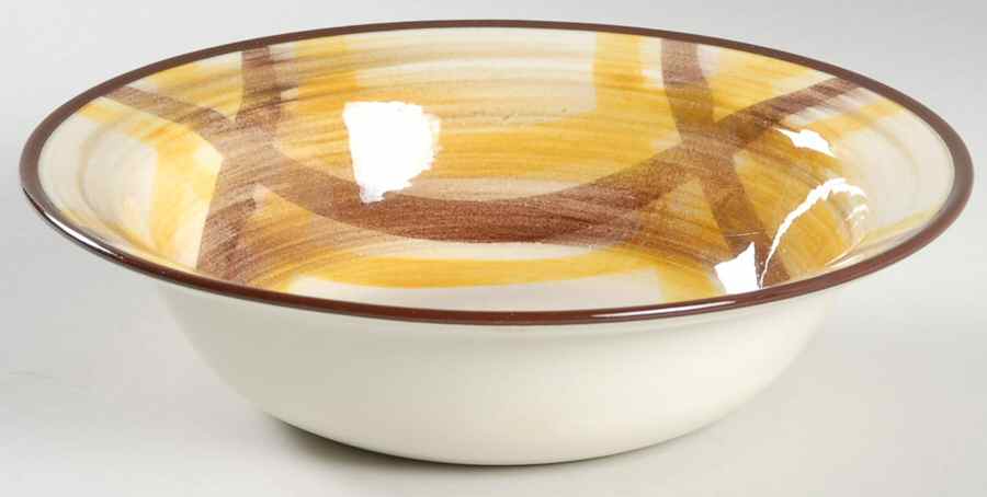 Organdie 8" Round Vegetable Bowl by Metlox - Poppytrail - Vernon-1