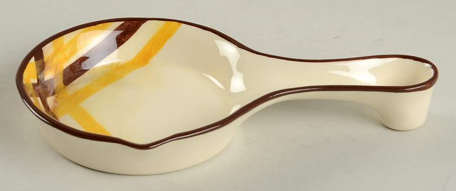 Organdie Spoon Rest/Holder (Holds 1 Spoon) by Metlox - Poppytrail - Vernon-1