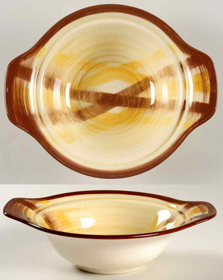 Organdie Lugged Chowder Bowl by Metlox - Poppytrail - Vernon-1