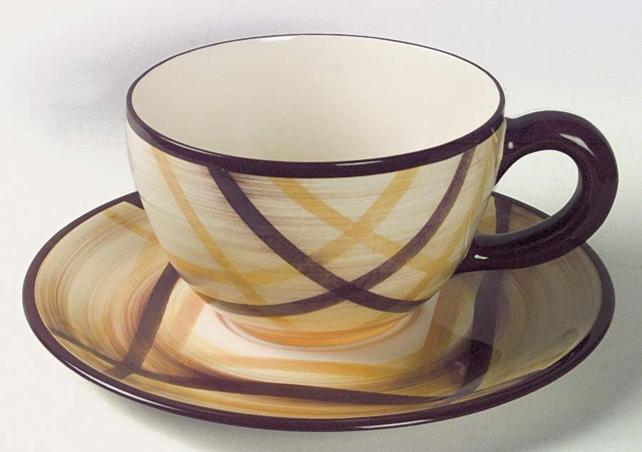 Organdie Colossal Cup & Saucer Set by Metlox - Poppytrail - Vernon-1
