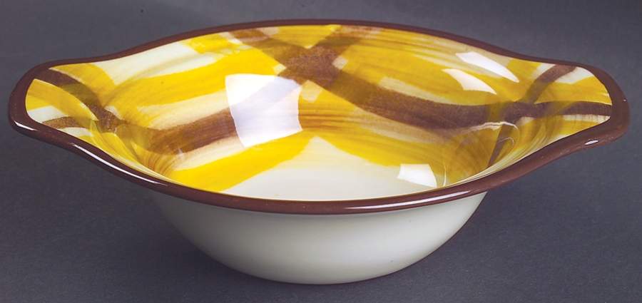 Organdie Lugged Chowder Bowl by Metlox - Poppytrail - Vernon-1