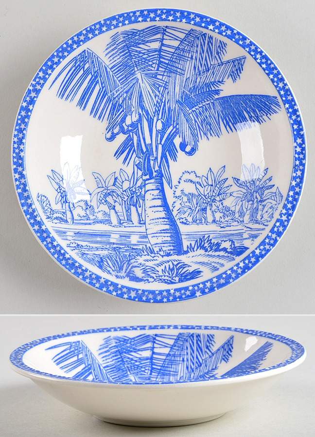 Our America Blue Fruit/Dessert (Sauce) Bowl by Metlox - Poppytrail - Vernon-1