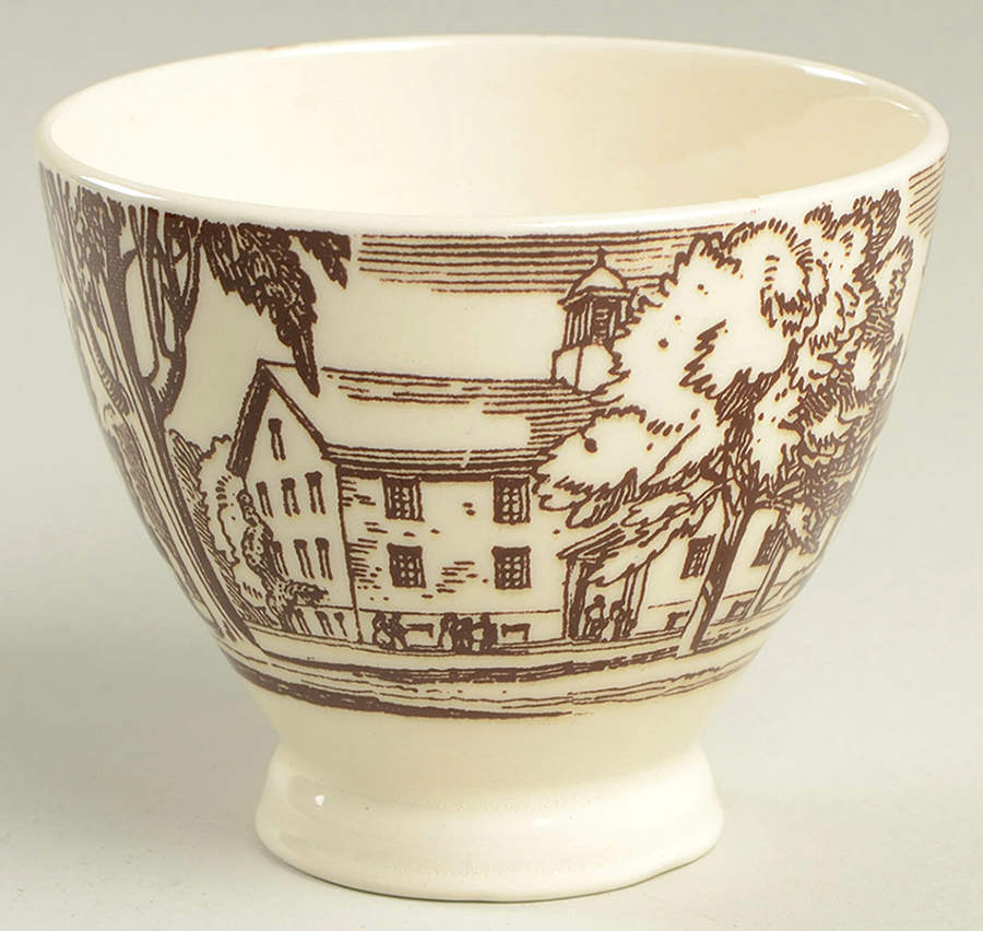 Our America Brown Single Egg Cup by Metlox - Poppytrail - Vernon-1