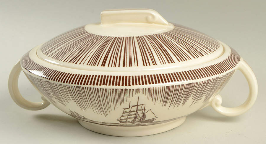 Our America Brown 1.5 Qt Round Covered Casserole by Metlox - Poppytrail - Vernon-1