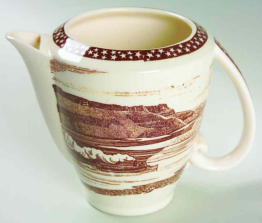 Our America Brown 16 Oz Jug by Metlox - Poppytrail - Vernon-1