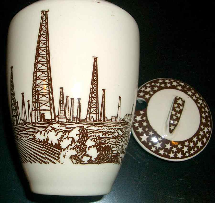 Our America Brown Jam/Jelly & Lid by Metlox - Poppytrail - Vernon-1