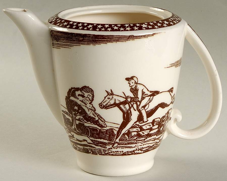 Our America Brown Individual Coffee Pot No Lid by Metlox - Poppytrail - Vernon-1