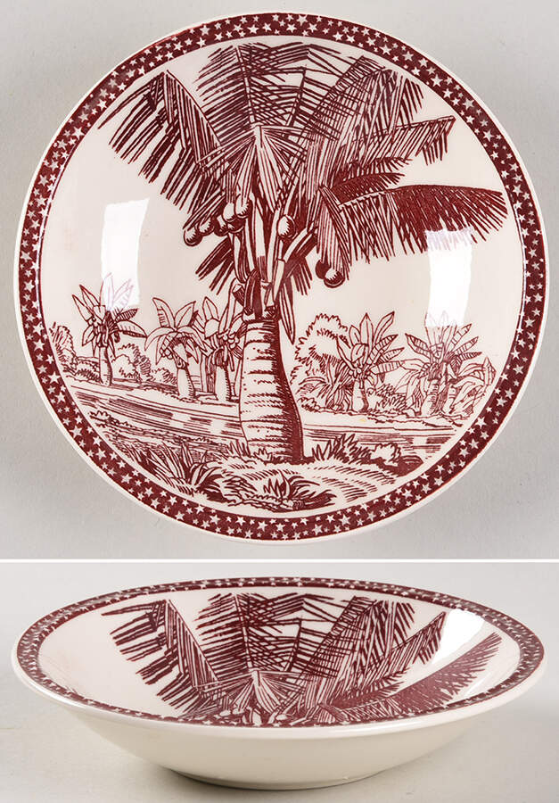 Our America Maroon Fruit/Dessert (Sauce) Bowl by Metlox - Poppytrail - Vernon-1