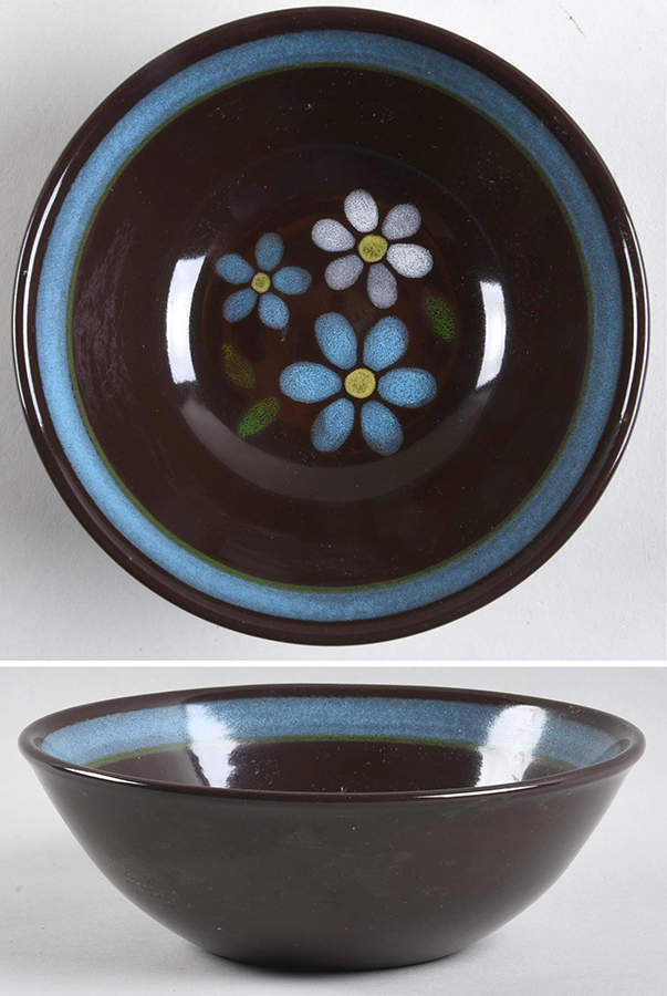 Pacific Blue Coupe Cereal Bowl by Metlox - Poppytrail - Vernon-1