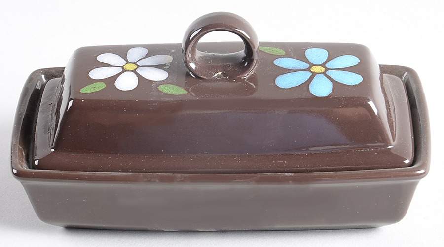 Pacific Blue 1/4 Lb Covered Butter by Metlox - Poppytrail - Vernon-1