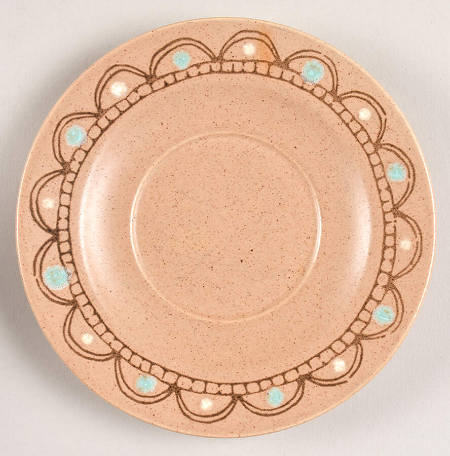 Painted Desert (Rim) Saucer by Metlox - Poppytrail - Vernon-1