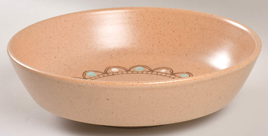 Painted Desert (Rim) 8" Round Vegetable Bowl by Metlox - Poppytrail - Vernon-1