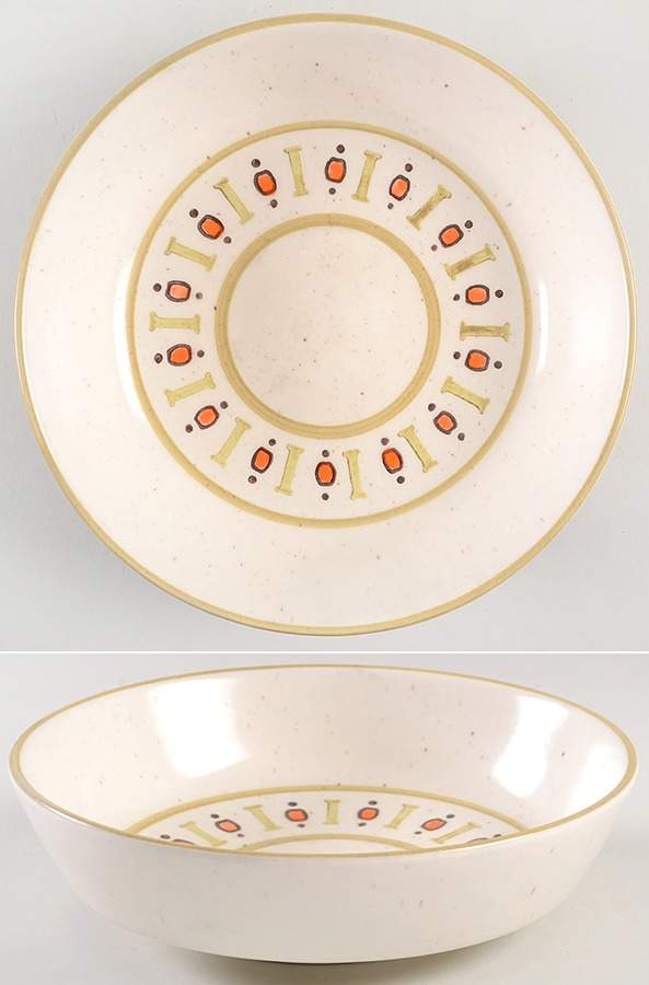 Palm Springs 8" Round Vegetable Bowl by Metlox - Poppytrail - Vernon-1