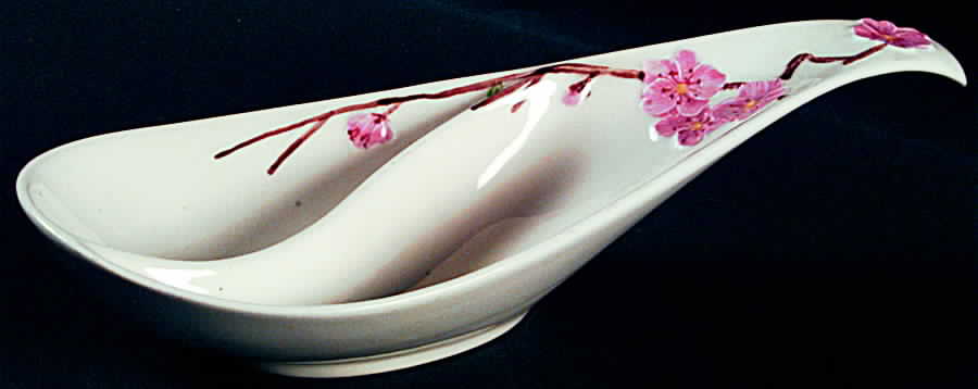 Peach Blossom Open Jam Dish by Metlox - Poppytrail - Vernon-1