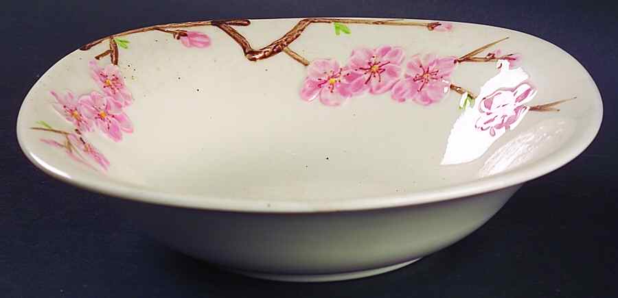 Peach Blossom 9" Round Vegetable Bowl by Metlox - Poppytrail - Vernon-1