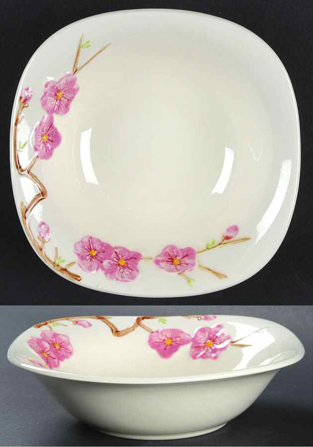 Peach Blossom Coupe Cereal Bowl by Metlox - Poppytrail - Vernon-1