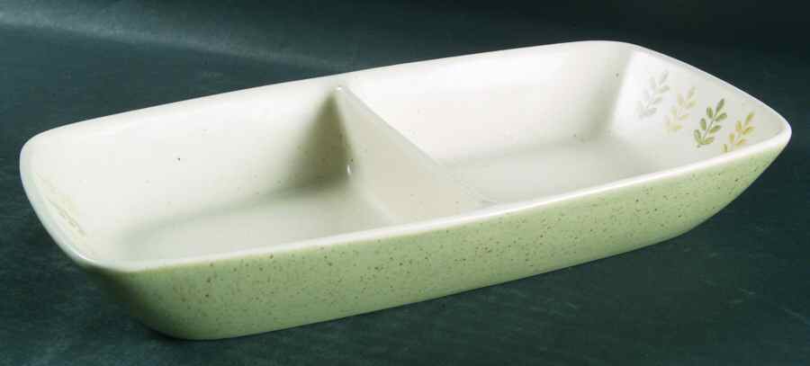Pepper Tree Rectangular Divided Vegetable Bowl by Metlox - Poppytrail - Vernon-1