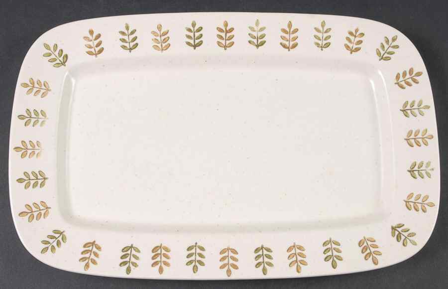 Pepper Tree 12" Rectangular Serving Platter by Metlox - Poppytrail - Vernon-1