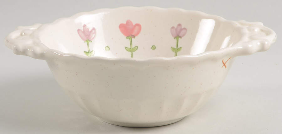 Pink Lady Lugged Cereal Bowl by Metlox - Poppytrail - Vernon-1