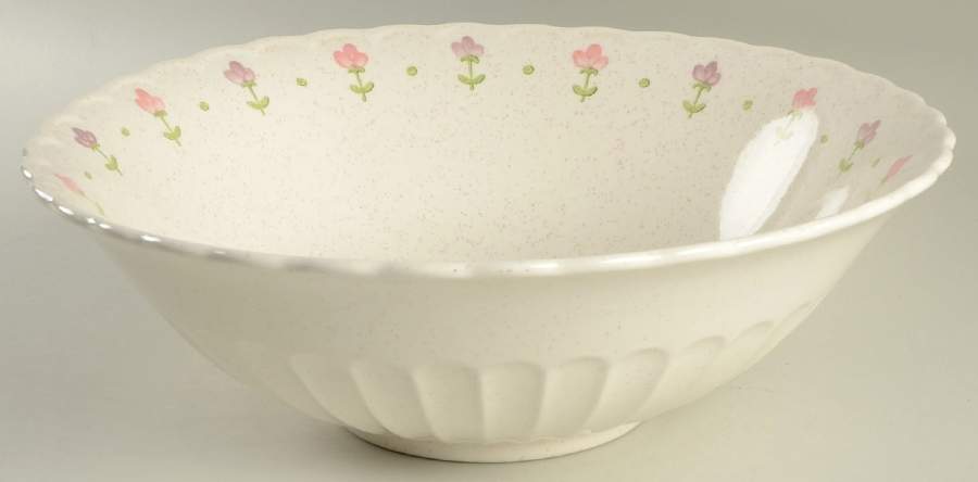 Pink Lady 12" Large Salad Serving Bowl by Metlox - Poppytrail - Vernon-1