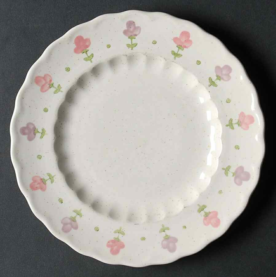 Pink Lady Bread & Butter Plate by Metlox - Poppytrail - Vernon-1
