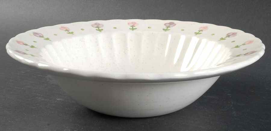 Pink Lady 9" Round Vegetable Bowl by Metlox - Poppytrail - Vernon-1