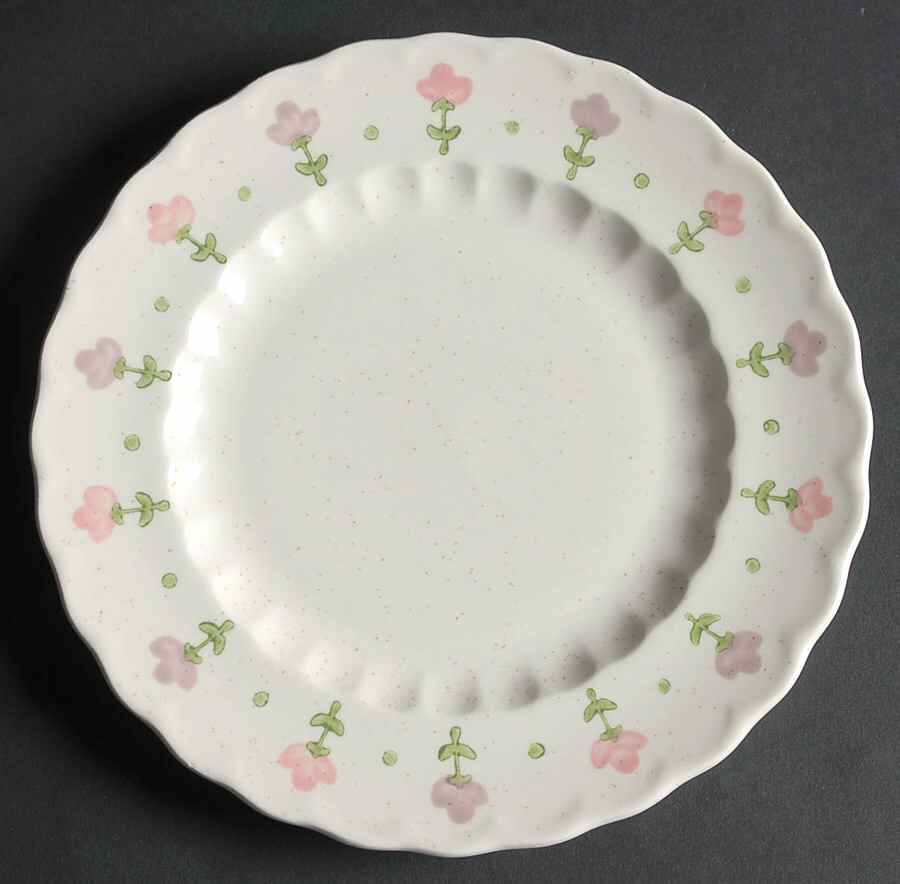 Pink Lady Salad Plate by Metlox - Poppytrail - Vernon-1