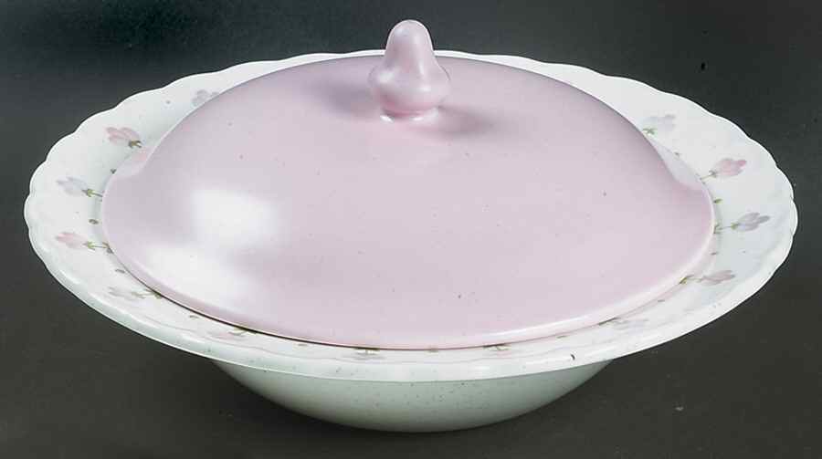 Pink Lady Round Covered Vegetable by Metlox - Poppytrail - Vernon-1