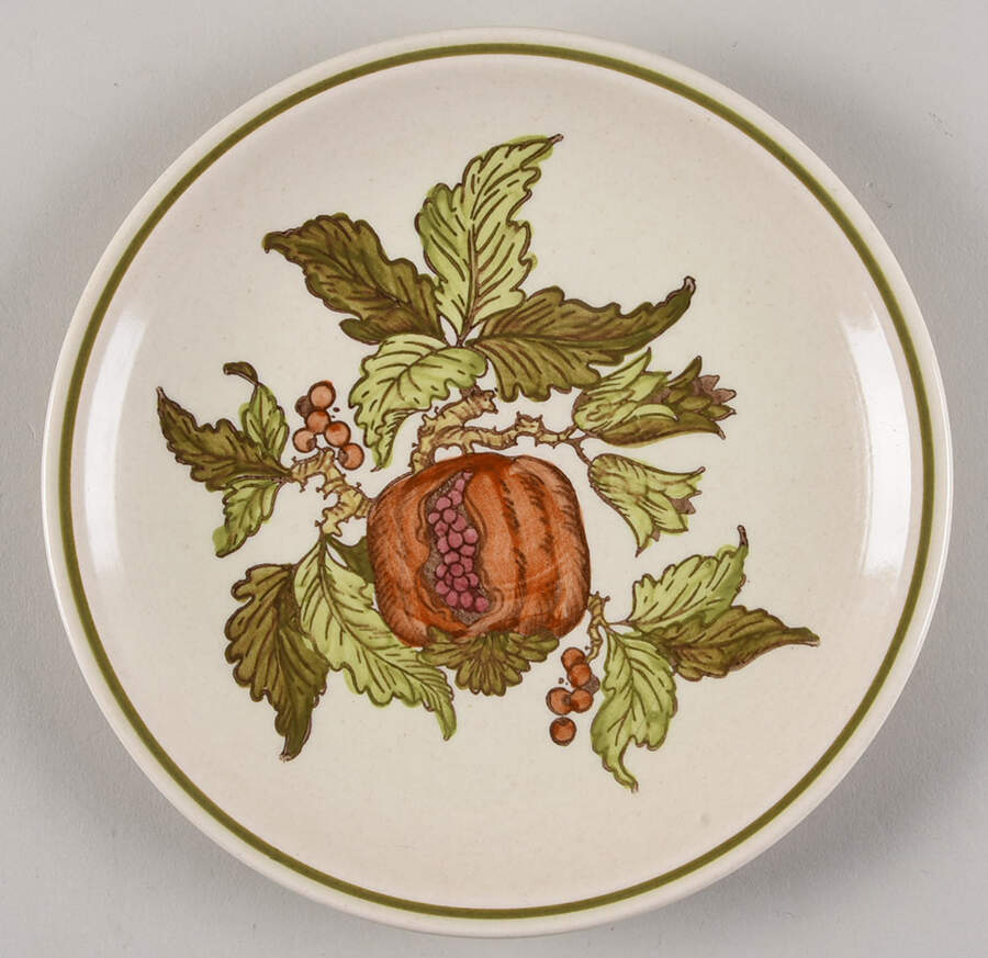 Pomegranite Salad Plate by Metlox - Poppytrail - Vernon-1
