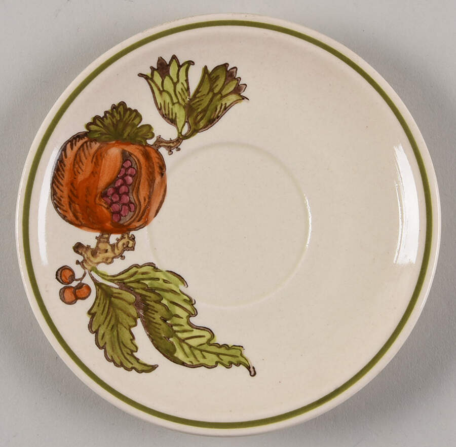 Pomegranite Saucer by Metlox - Poppytrail - Vernon-1